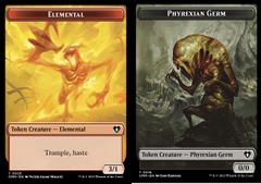 Elemental (26) // Phyrexian Germ (16) Token - Foil